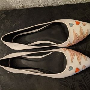 Cute ASOS pointed flats with hearts